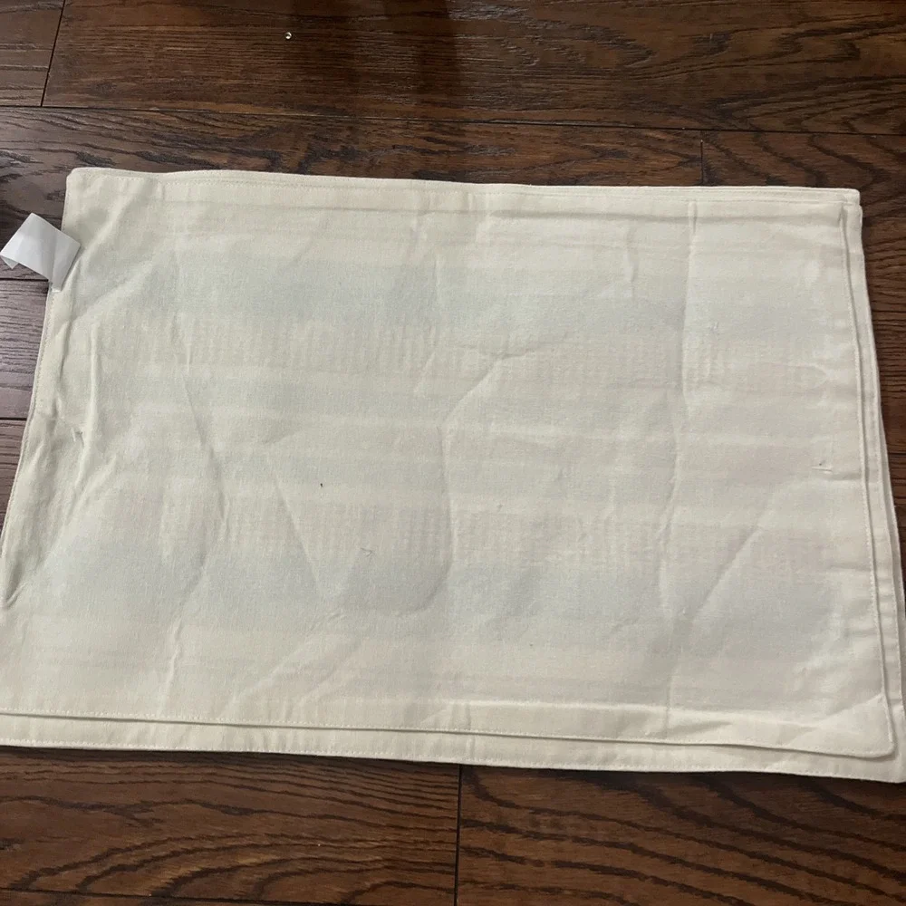 Homewear Nikea Set of 4 Cotton Placemats 13 x 19 Durable Table Mats Blue Tan